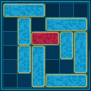 🕹️ Play Red Block Puzzle Game: Free Online Sliding Block Path Making Maze  Video Game for Kids & Adults